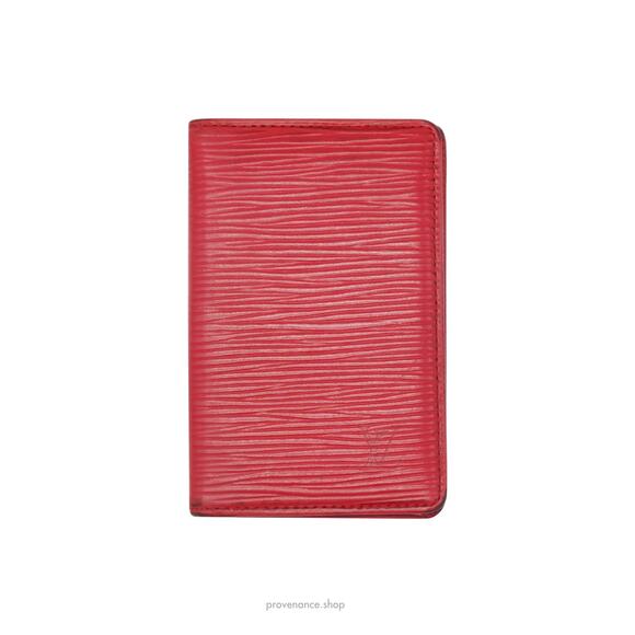 🔴 Louis Vuitton Pocket Organizer Wallet - Red Epi Leather - Picture 2 of 9